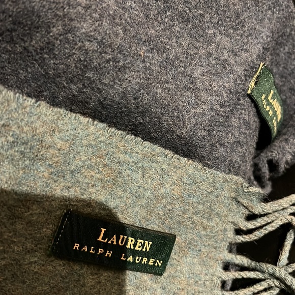 3 wool scarves - 2 Ralph Lauren and 1 DKNY - Picture 5 of 6